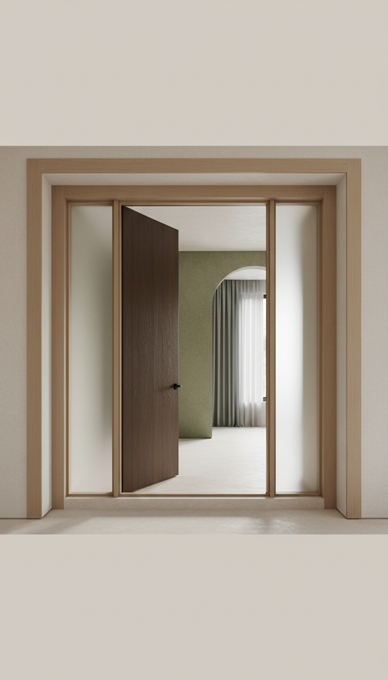 Entrée de maison de ville contemporaine